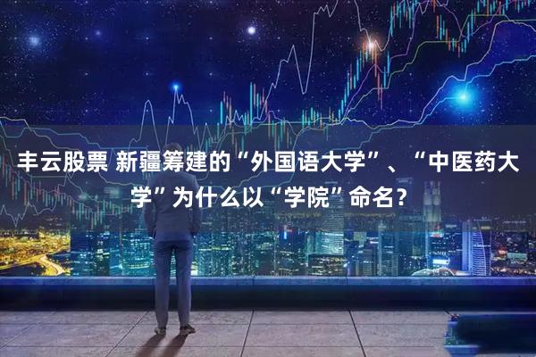 丰云股票 新疆筹建的“外国语大学”、“中医药大学”为什么以“学院”命名？
