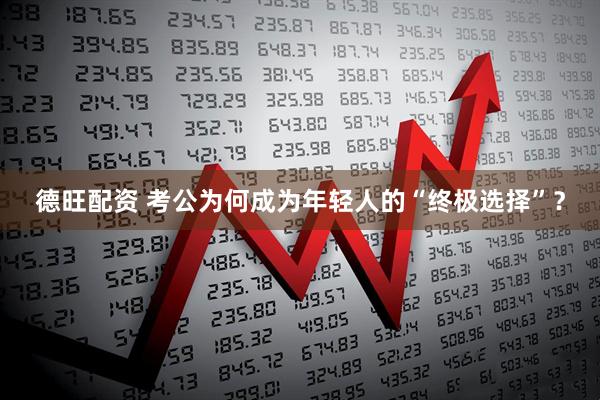德旺配资 考公为何成为年轻人的“终极选择”？